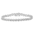 1/2 Cttw Diamond Criss-Cross 7" Link Bracelet (I-J Color, I2-I3 Clarity)