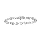 1/10 Cttw Diamond Pear & Bezel 7.25'' Link Bracelet (I-J Color, I3 Clarity)