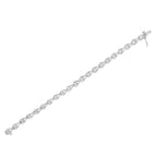 1/10 Cttw Diamond Pear & Bezel 7.25'' Link Bracelet (I-J Color, I3 Clarity)